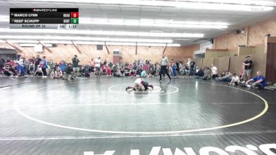 85 lbs Round Of 16 - Marco Lynn, Roaring Brook Twp. vs Reef Schupp, Benton