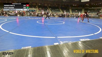 125 lbs 2nd Place - Patrick Pina III, Tuscon Cyclones vs Ryatt Rodden, Harrah