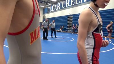 JV-2 lbs Round 1 - Dallas Bayler, Marion vs Dalton Sherman, Williamsburg