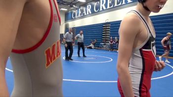 JV-2 lbs Round 1 - Dallas Bayler, Marion vs Dalton Sherman, Williamsburg