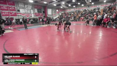 170 lbs Cons. Round 3 - Lina Casas-Machado, Murrieta Valley vs Melanie Olague, Glendora