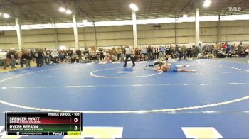 100 lbs Quarterfinal - Spencer Hyatt, Kimberly Middle School vs Ryker Beeson, Lake Hazel Middle School