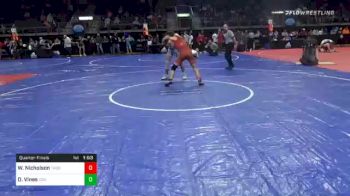 133 lbs Quarterfinal - Wyatt Nicholson, Thoroughbred Wrestling Academy vs Daniel Vines, Con Kids
