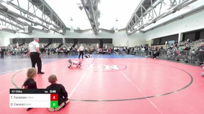 47-T2 lbs Semifinal - Tyler Foreman, The Hunt Wrestling Club vs Quinn Cannici, Oakland Braves