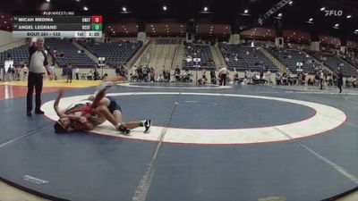 133 lbs Cons. Round 4 - Micah Medina, Unattached vs Angel Legrand, New College Of Florida
