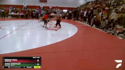 115-125 lbs Round 3 - Ernan Vega, Eaton WC vs Evan Gonzalez, Wiggins Youth