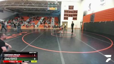 58-63 lbs Round 1 - Santiago Piplica, Riverton USA Wrestling vs Craig Krantz, North Big Horn Rams