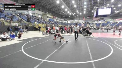 54 lbs Final - Matthew Hartbeck, Pikes Peak Warriors vs Ryus Ardery, Garden City Wrestling Club