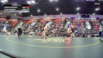150 lbs Quarterfinals (8 Team) - Tanner McDunnah, Davison HS vs Logan Haglund, Rockford HS