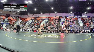 150 lbs Quarterfinals (8 Team) - Tanner McDunnah, Davison HS vs Logan Haglund, Rockford HS