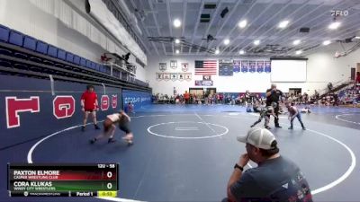 58 lbs Round 5 - Paxton Elmore, Casper Wrestling Club vs Cora Klukas, Windy City Wrestlers