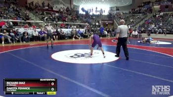 5A 120 lbs Quarterfinal - Dakota Fenwick, Van Buren vs Richard Diaz, El Dorado