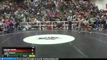 138 lbs Semifinal - Cody Phelps, Pinedale vs Keltan Ewing, Douglas