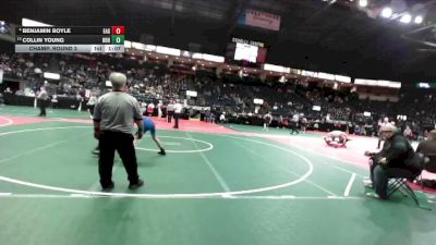 126 lbs Champ. Round 3 - Collin Young, NBHA vs Benjamin Boyle, EAG2