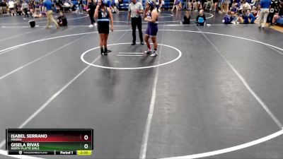 190 lbs Round 3 - Isabel Serrano, Minden vs Gisela Rivas, North Platte Girls