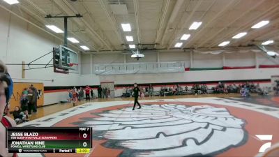 106 lbs Round 3 - Jesse Blazo, Ten Sleep Hyattville Scrappers vs Jonathan Hine, Powell Wrestling Club