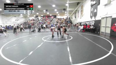 120 lbs Cons. Round 3 - Christopher Castaneda, Fontana vs Bryan Cazales, Westminster