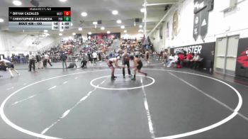 120 lbs Cons. Round 3 - Christopher Castaneda, Fontana vs Bryan Cazales, Westminster