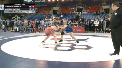 215 lbs Champ. Rd Of 128 - Corbyn Schumack, Oregon vs Jackson Hatfield, Wisconsin