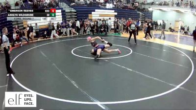 105 lbs. Cons. Round 7 - Ashlyn Wildgrube, Brentwood vs Emerson Reeves, Herculaneum