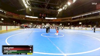 285 lbs Quarterfinal - Tobey Shumway, Mica Mountain vs Gavin Athey, Camp Verde