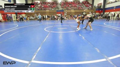 126 lbs Consi Of 8 #2 - Josiah Williby, Tulsa Union vs Aidan Lakey, Edison Eagles Jr. High