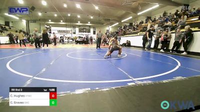 100 lbs Rr Rnd 3 - Cannon Hughes, Verdigris Youth Wrestling vs Cooper Graves, Salina Wrestling Club