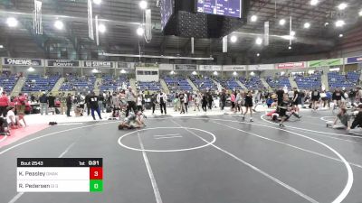 95 lbs 3rd Place - Karver Peasley, Omak Wrecking Crew Wrestling vs Riley Pedersen, GI Grapplers