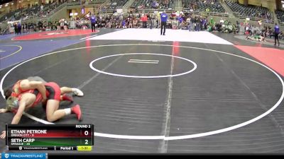 147 lbs Round 2 (4 Team) - Ethan Petrone, Oregon City vs Seth Carp, Sprague