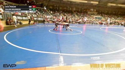 76 lbs Consi Of 16 #1 - Luca Pagliai, Moen Wrestling Academy vs Callen Wilkinson, Raw Wrestling Club