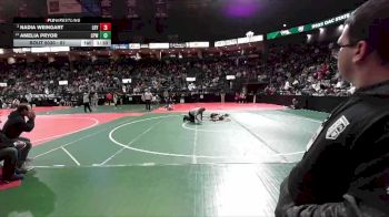 61 lbs Champ. Round 1 - Nadia Weingart, LDYA vs Amelia Pryor, CPWA