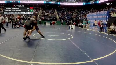 3A 285 lbs Champ. Round 1 - Nicholas Rodgers, Fike High School vs Tazion Williams, Triton