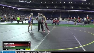 Girls-120 lbs Cons. Round 3 - Symiah Stone, Eaton Rapids HS vs Lindsey Gibson, Chippewa Hills HS