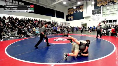 113 lbs 1st Place Match - Uriah Correa, Servite vs Elijah Butler, Northview