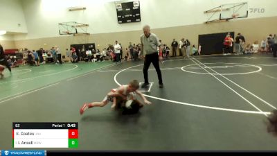62 lbs Cons. Round 3 - Isaiah Ansell, Mat Demon Wrestling Club vs Elwin Coates, Unattached