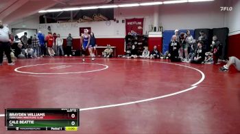 120 lbs Cons. Round 2 - Cale Beattie, CIA vs Brayden Williams, Yorktown Wrestling Club