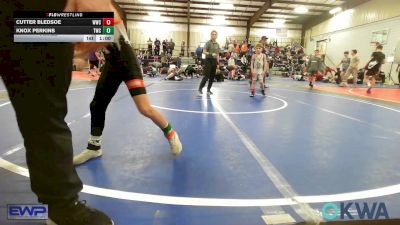 60 lbs Final - Cutter Bledsoe, Woodland Wrestling Club vs Knox Perkins, Tahlequah Wrestling Club