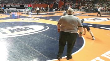 3A 144 lbs Cons. Semi - Zev Koransky, Oak Park (O.P.-River Forest) vs Justin Williamson, Chicago (Mt. Carmel)