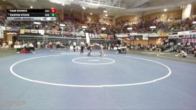 165 lbs Cons. Round 2 - Easton Stohs, Council Grove HS vs Kain Koontz, Effingham-Atchison Co Community HS