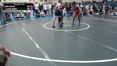 120-126 lbs 5th Place Match - Gage Garcia, Cougar Wrestling Club vs Logan Krenz, Hawk Wrestling Club