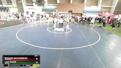 150 lbs Champ. Round 1 - Spencer Van Woerkom, Lone Peak vs Liam Kaung, Skyline