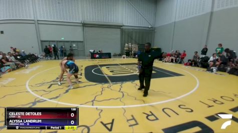 138 lbs Semis & 3rd Wb (16 Team) - Celeste Detoles, Utah vs Alyssa Landrum, Virginia Red