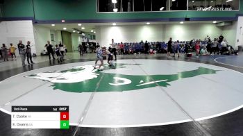 95 lbs 3rd Place - Terriel Cooke, VA vs Evan Owens, GA