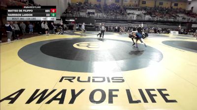 126 lbs Consi Of 16 #1 - Matteo De Filippo, Norfolk Academy vs Harrison Landon, Charlotte Christian School