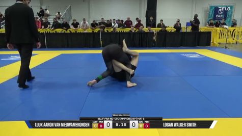 Logan Walker Smith vs Luuk Aaron Van Nieuwamerongen 2026 Pan IBJJF Jiu-Jitsu No-Gi Championship