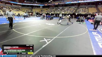 165 Class 1 lbs Semifinal - Kendrell Carter, Brookfield vs William(Frank) Hazelrigg, Father Tolton Regional Catholic