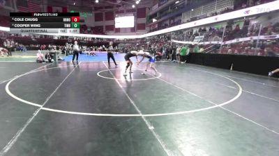 138 lbs Quarterfinal - Cole Chugg, Rocky Mountain vs Cooper Wing, Timberline