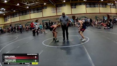 115 lbs Quarterfinal - Tristan Dee, Elite Wrestling Nj vs Adin Lewis, Henlopen Hammers