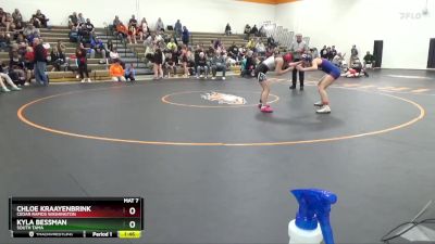 135-138 lbs Round 4 - Chloe Kraayenbrink, Cedar Rapids Washington vs Kyla Bessman, South Tama