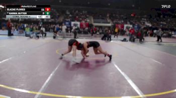 130 lbs Cons. Round 4 - Karma Nutter, Post Falls vs Elazae Flores, Columbia